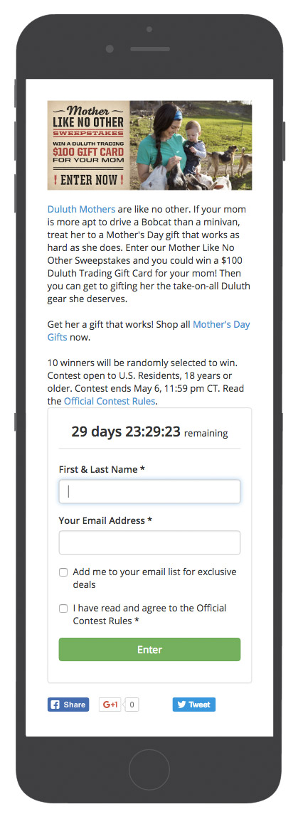 mothers day contest example